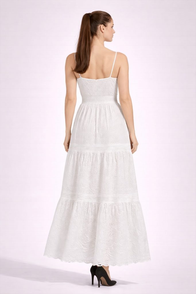 BDK Yazlık Elbise R8137 - Beyaz