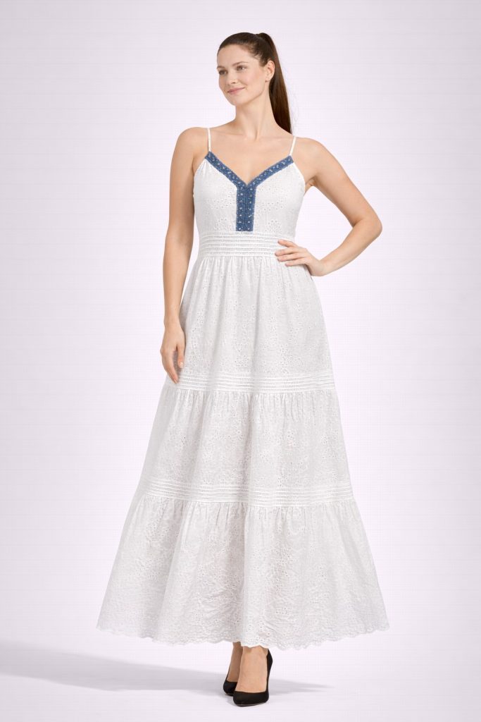 BDK Yazlık Elbise R8137 - Beyaz