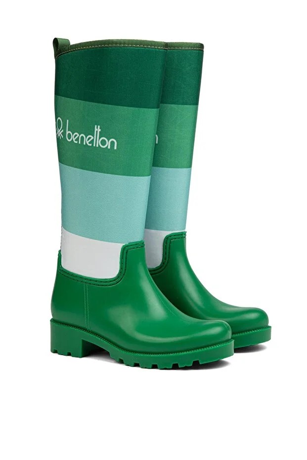 BENETTON Kadın Çizme 50010 - YEŞİL