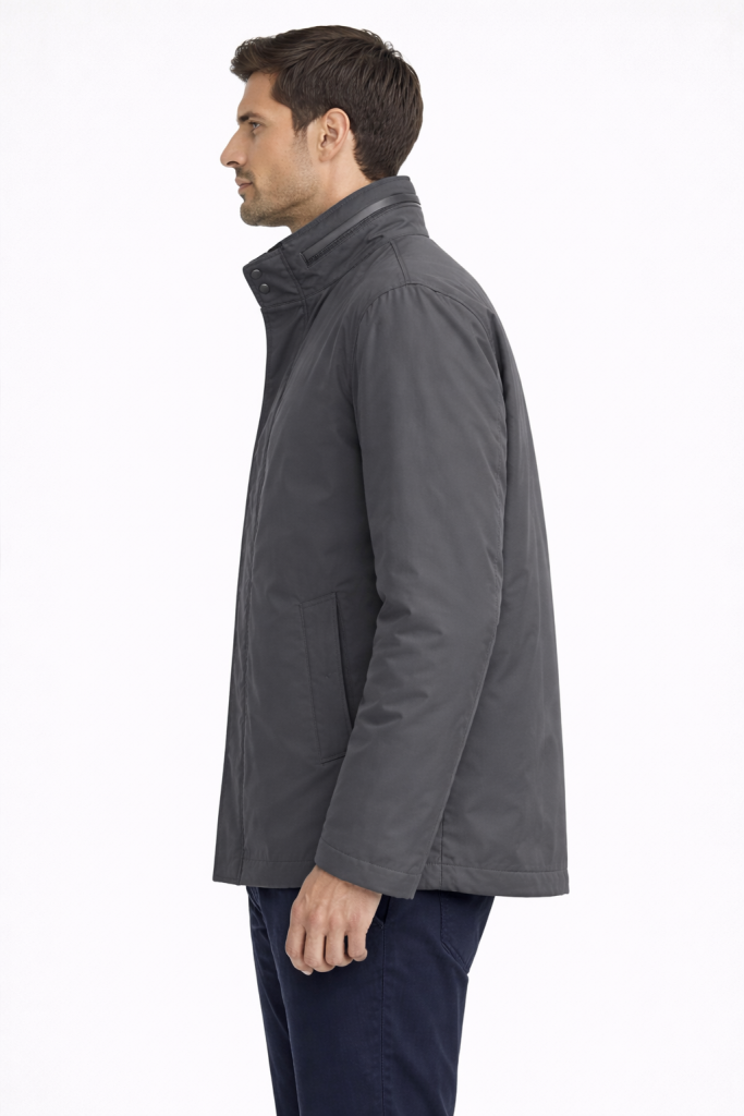 CRİSTOBAL Dik Yaka Mont 1004 - Siyah