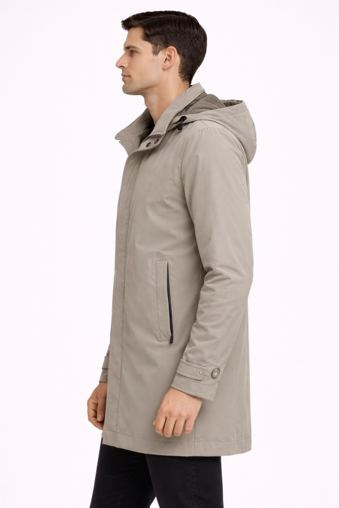 CRİSTOBAL Kapüşonlu Erkek Mont 4618 - BEJ