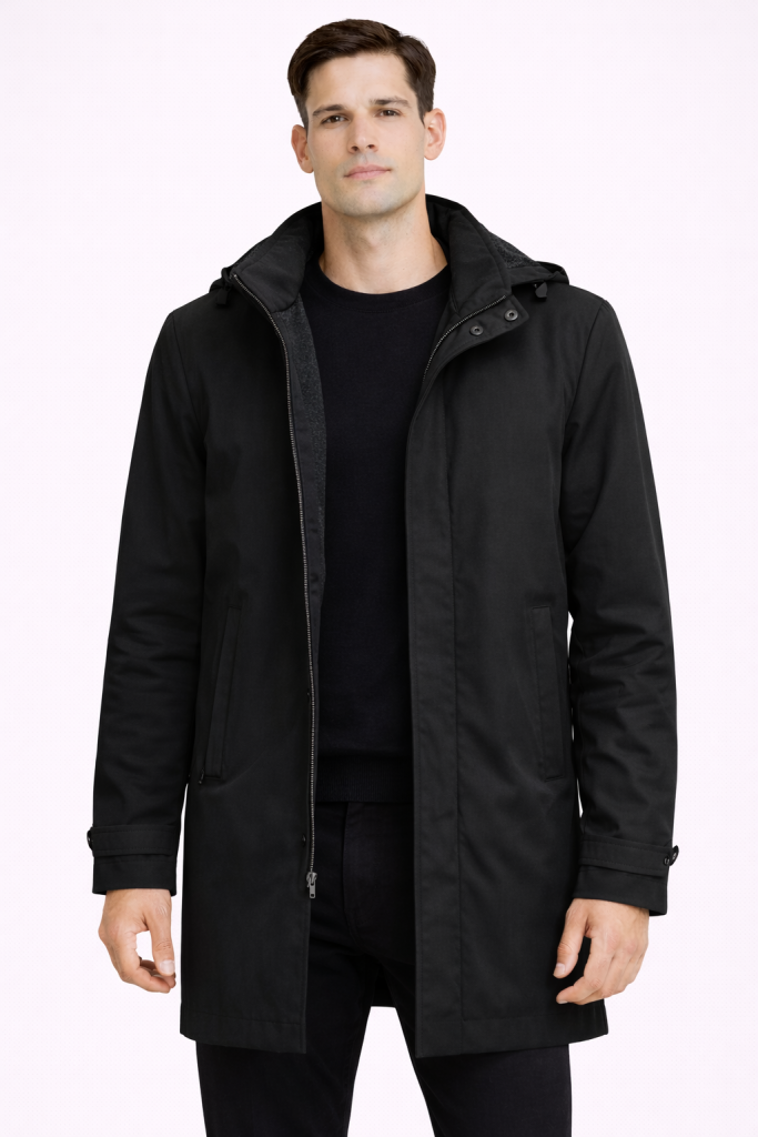 CRİSTOBAL Kaşe Mont 5646 - Siyah