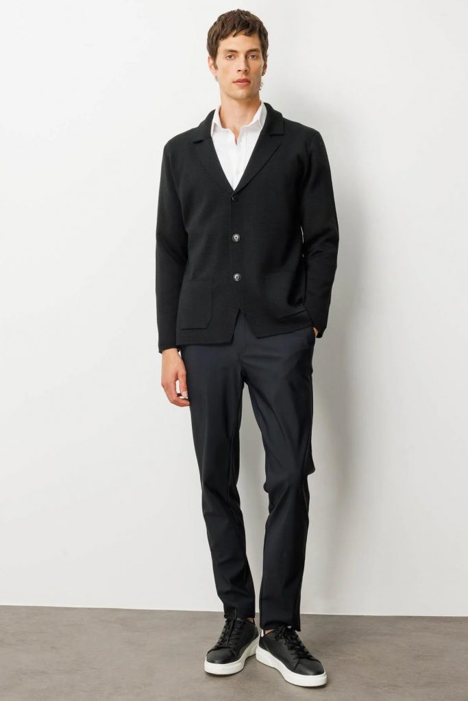 DESEN Cepli Blazer Hırka 23600 - Siyah