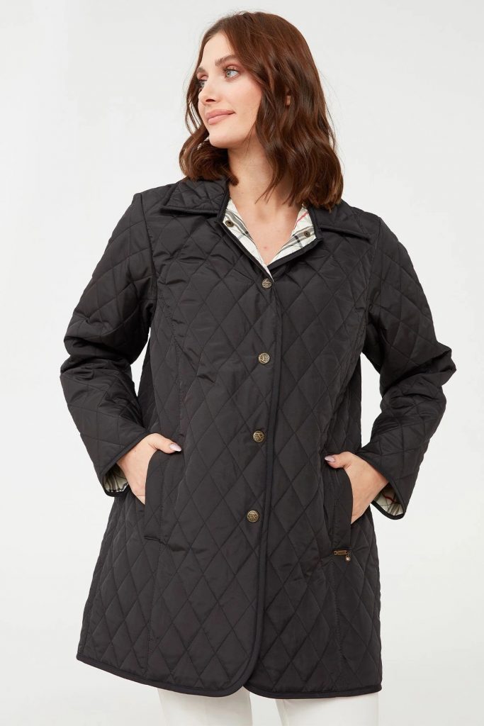 DESEN Kapitone Mont 21438 - Siyah