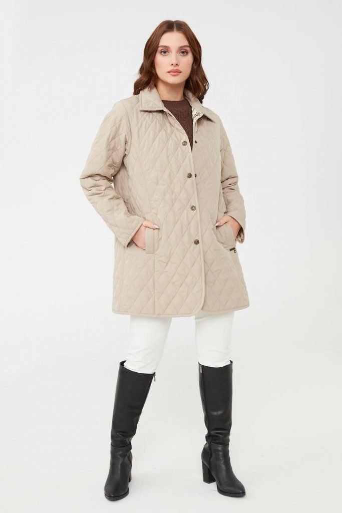 DESEN Kapitone Mont 21438 - BEJ