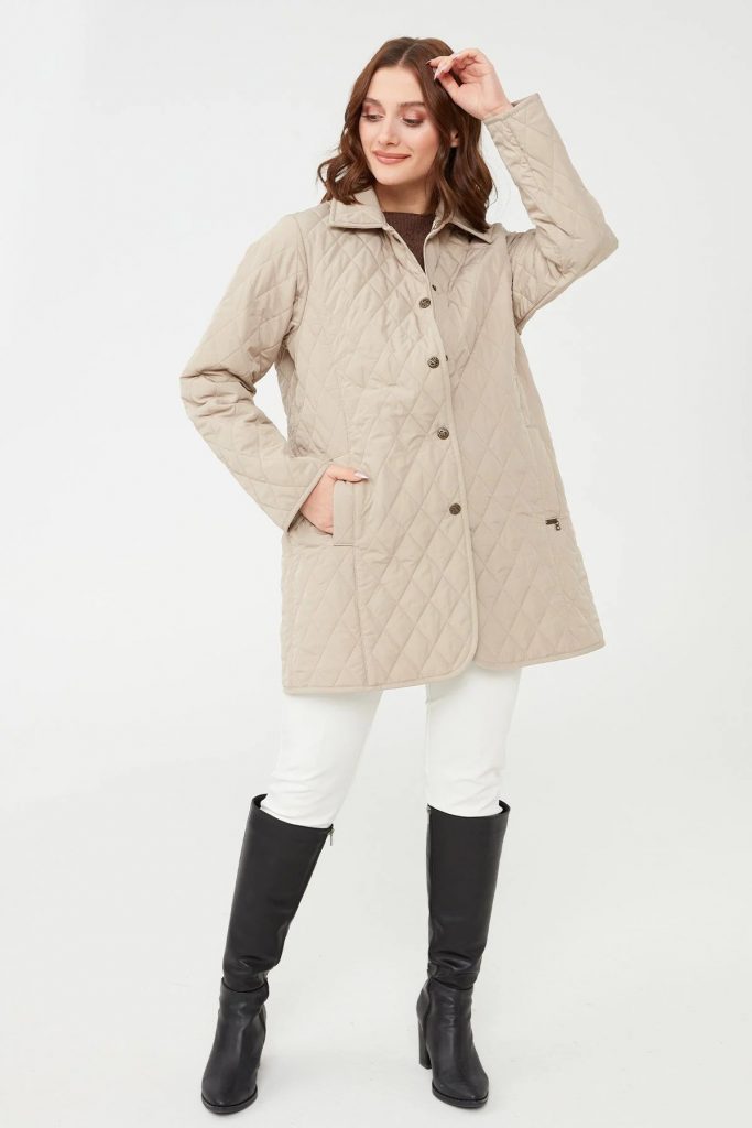 DESEN Kapitone Mont 21438 - BEJ