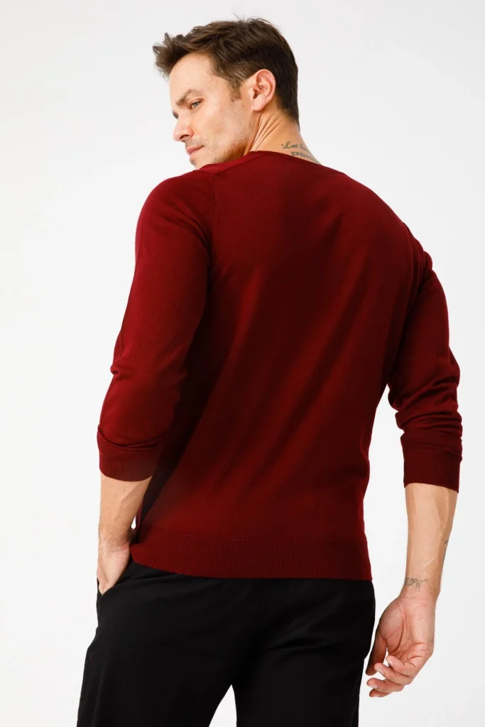 DESEN Basic Yarım Balıkçı İnce Triko Kazak 21604 - KIRMIZI