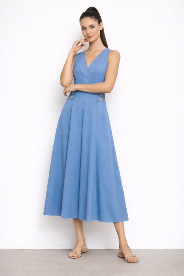 DİZAYN Kemer Detaylı Elbise 4305