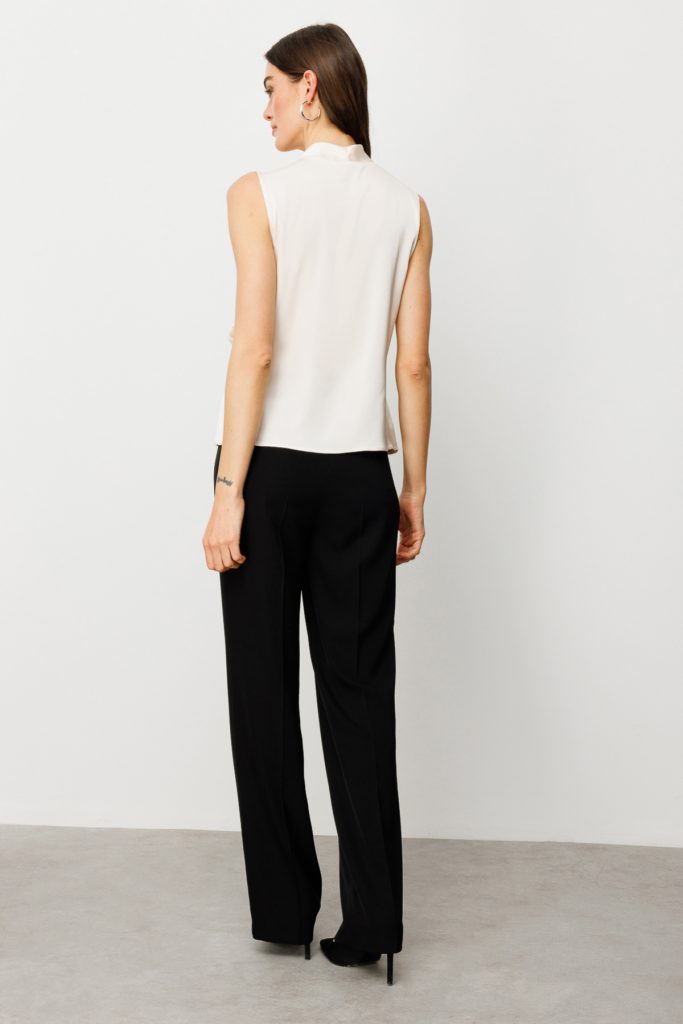 EKOL Kolsuz Saten Bluz 3012