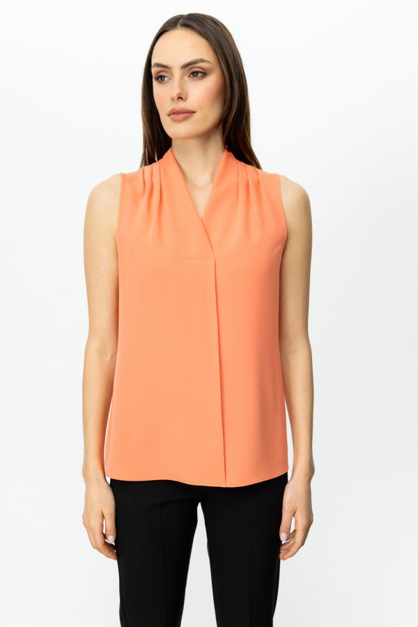 EKOL Omzu Drapeli Kolsuz Bluz  3062