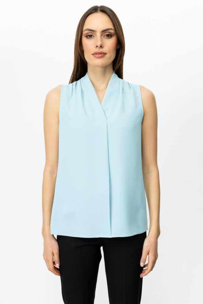 EKOL Omzu Drapeli Kolsuz Bluz  3062 - mint