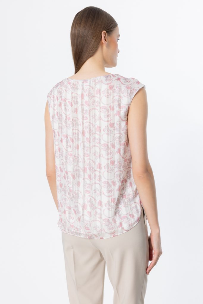 EKOL  Kolsuz Bluz 3124 - pembe