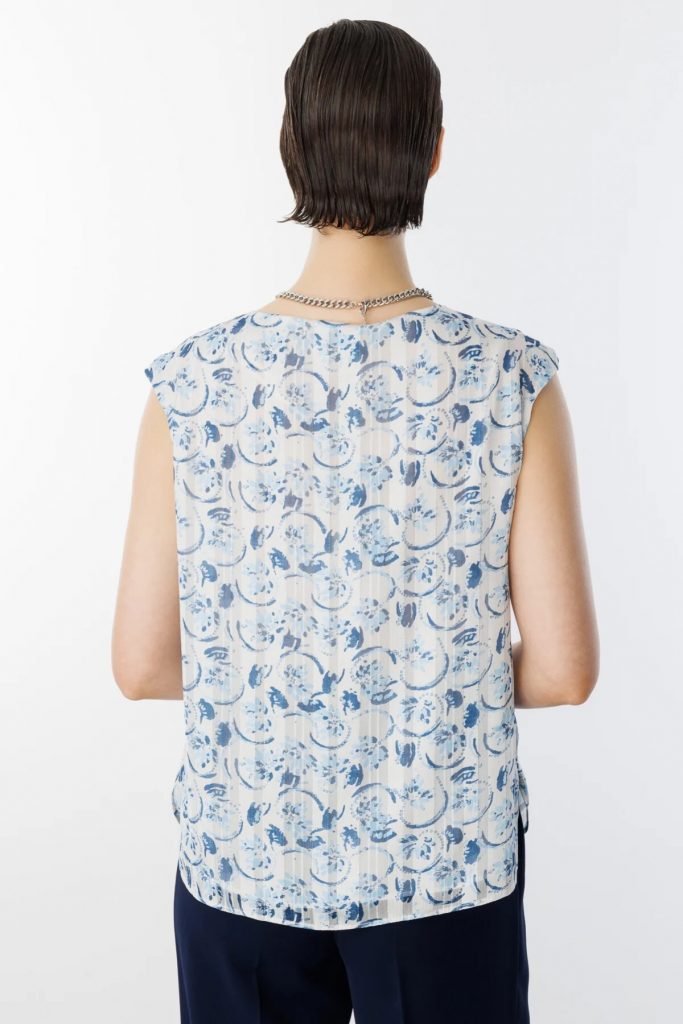 EKOL  Kolsuz Bluz 3124 - MAVİ