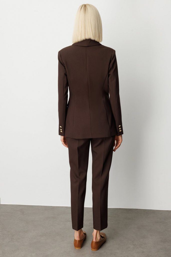 EKOL Kruvaze Yaka Kapak Cepli Ceket 5013