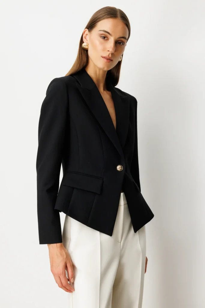 EKOL Kapak Cepli Vatkalı Ceket  5021 - Siyah