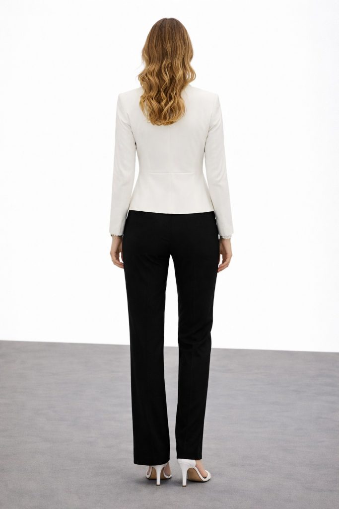 EKOL Taş Tokalı Ceket 5048 - EKRU