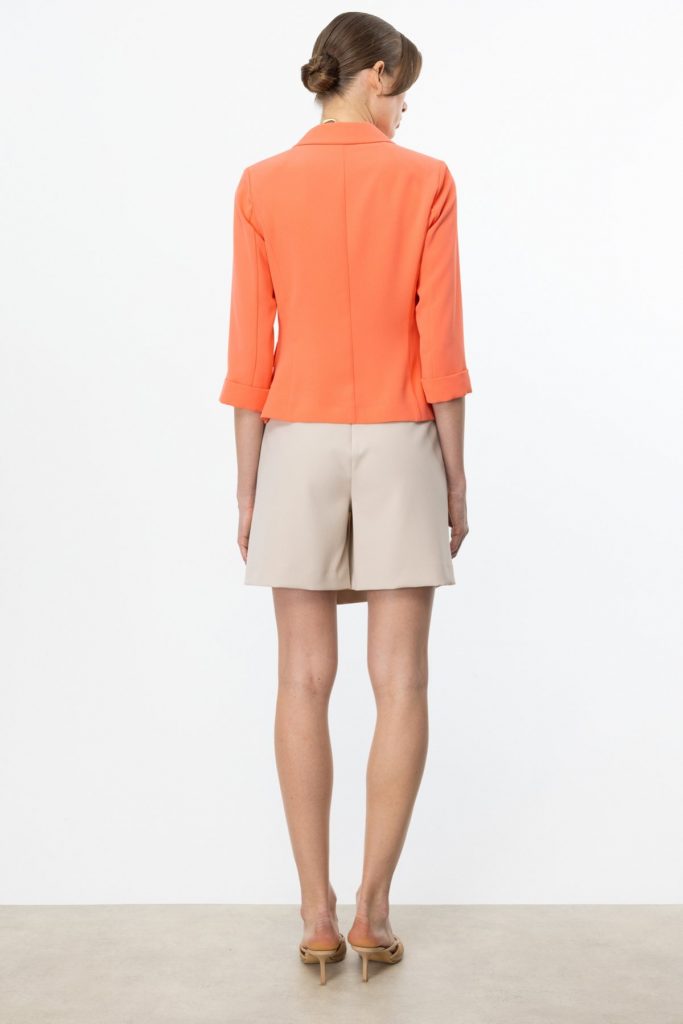 EKOL Beli Süs Düğümlü Şort Etek1034 - BEJ