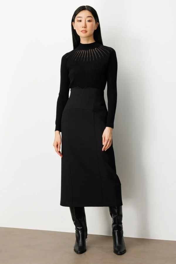 EKOL Yırtmaçlı Parçalı Etek 2013