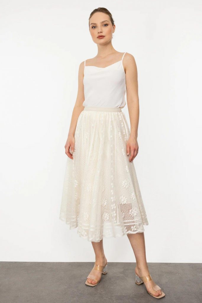 EKOL Bayan Etek 2082 - EKRU