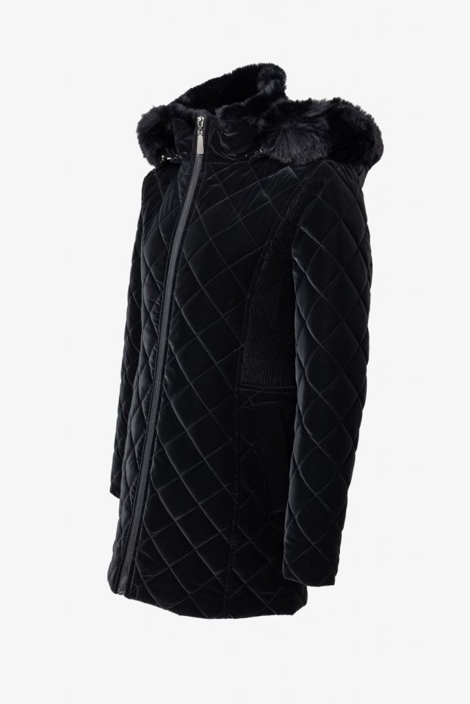 EKOL Yakası Kürklü Kapitone Şişme Kaban  6817