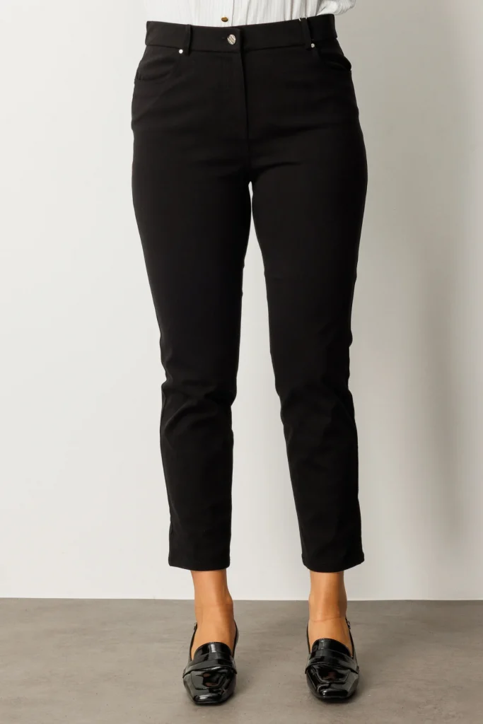 EKOL Dar Paça Büyük Beden Pantolon 1063 - Siyah