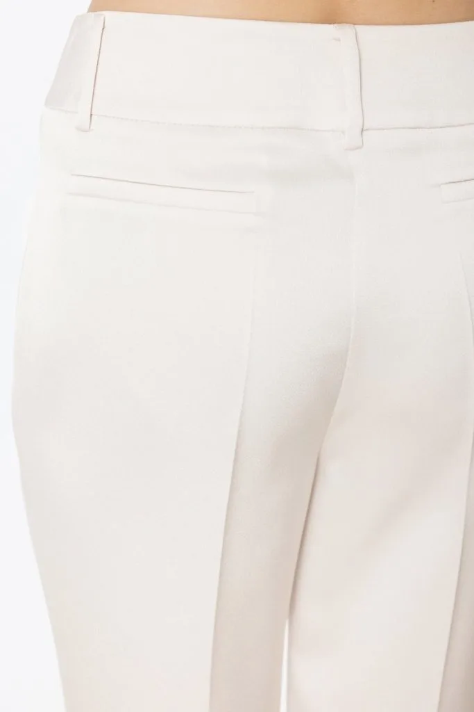 EKOL Bol Paça Saten Pantolon  3336 - inci