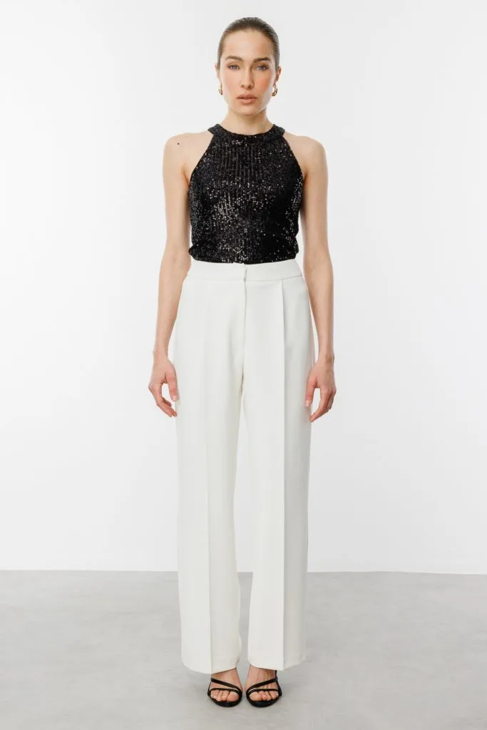 EKOL Bol Paça Pantolon 4004 - EKRU