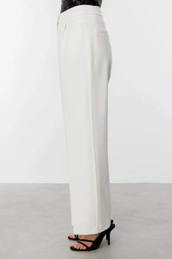 EKOL Bol Paça Pantolon 4004 - EKRU