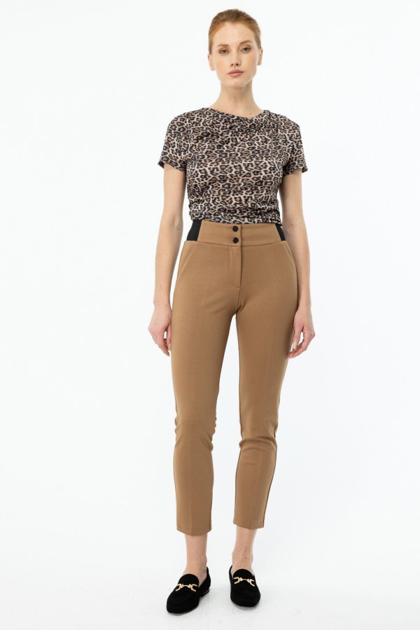 EKOL İki Düğmeli Dar Paça Pantolon 4201