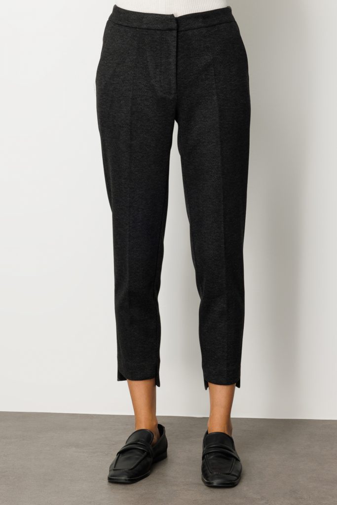 EKOL Balıksırtı Desenli Dar Paça Pantolon 5189 - ANTRASİT