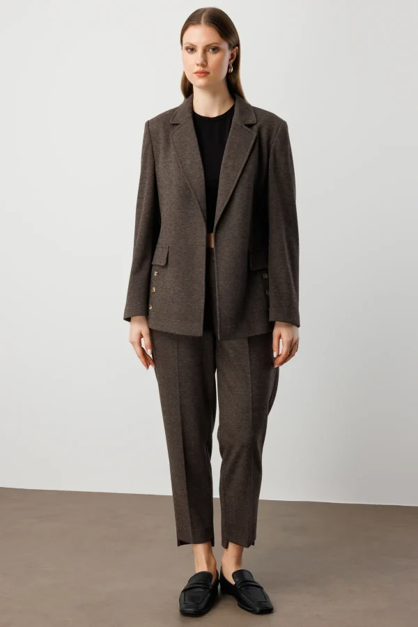 EKOL Beli Lastikli Yan Cepli Pantolon 5595