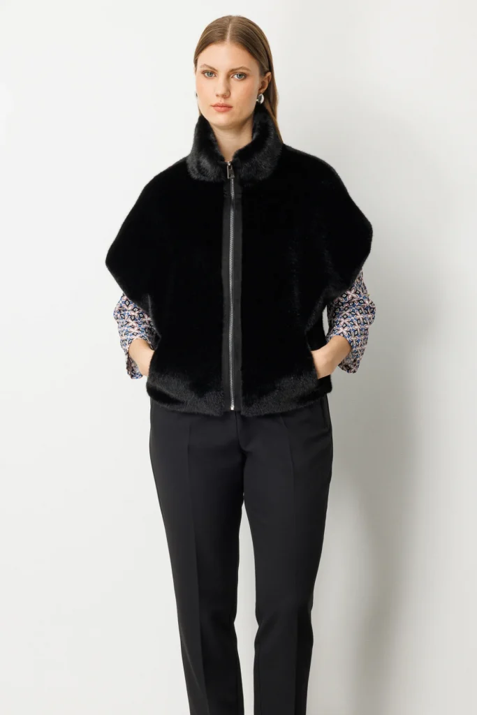 EKOL Dik Yaka Peluş Yelek 8585