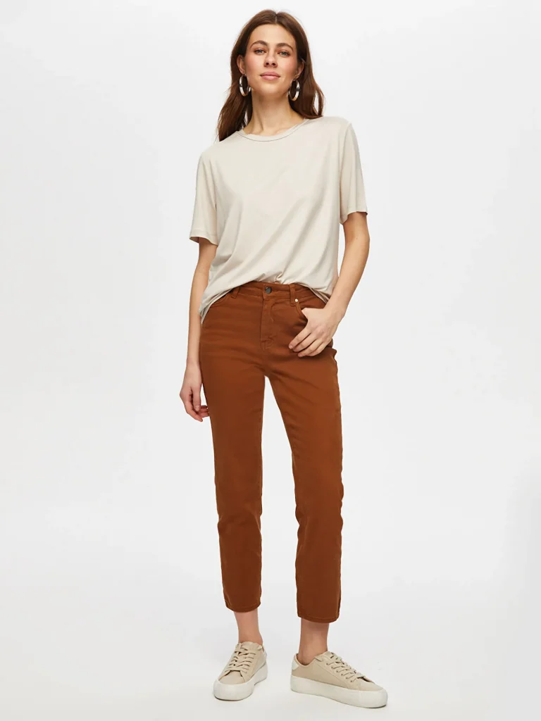 FAİK SÖNMEZ Yuvarlak Yaka Kısa Kol T-Shirt TSH002 - TAŞ