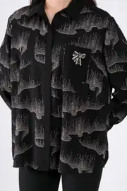 FEMİNA Cep Detaylı Gömlek 62002 - Siyah