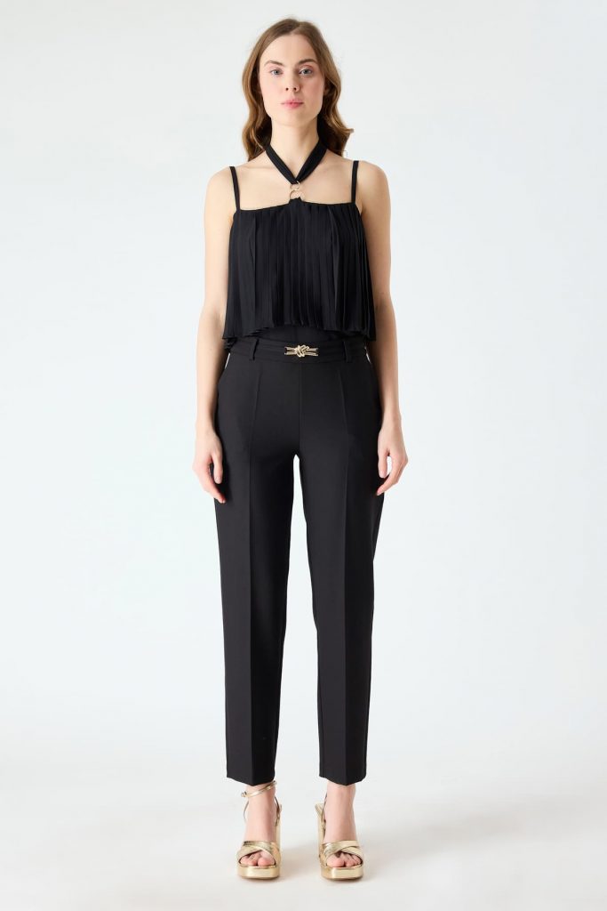 FEVER Gold Aksesuarlı Havuç Kesim 12047 - Siyah