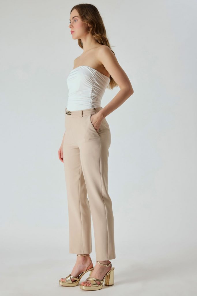 FEVER Gold Aksesuarlı Havuç Kesim 12047 - KUM