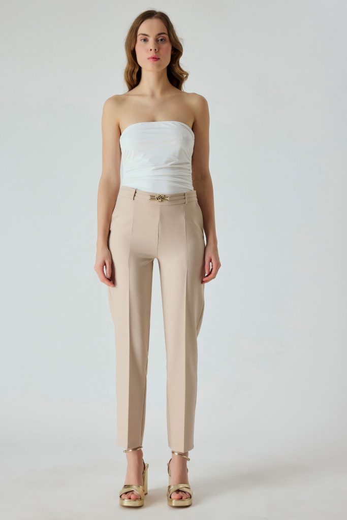 FEVER Gold Aksesuarlı Havuç Kesim 12047 - KUM