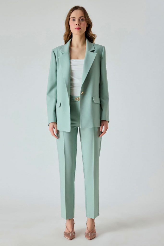 FEVER Gold Aksesuarlı Havuç Kesim 12047 - SU YEŞİLİ