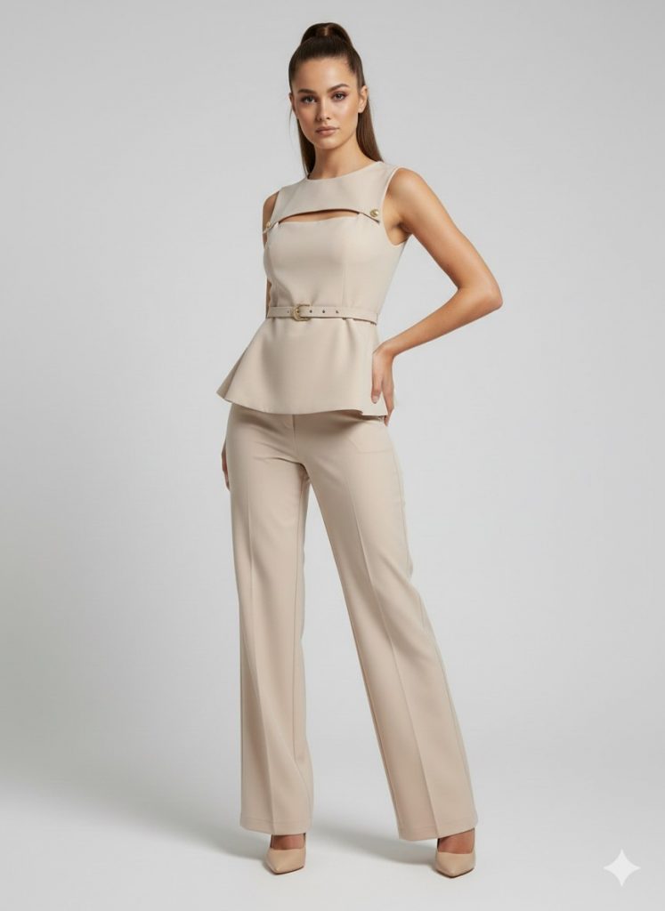 FİMKA RİSSİNG Kemer Detaylı STAR 2 ' Li Takım 35129 - BEJ