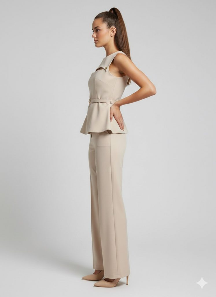 FİMKA RİSSİNG Kemer Detaylı STAR 2 ' Li Takım 35129 - BEJ