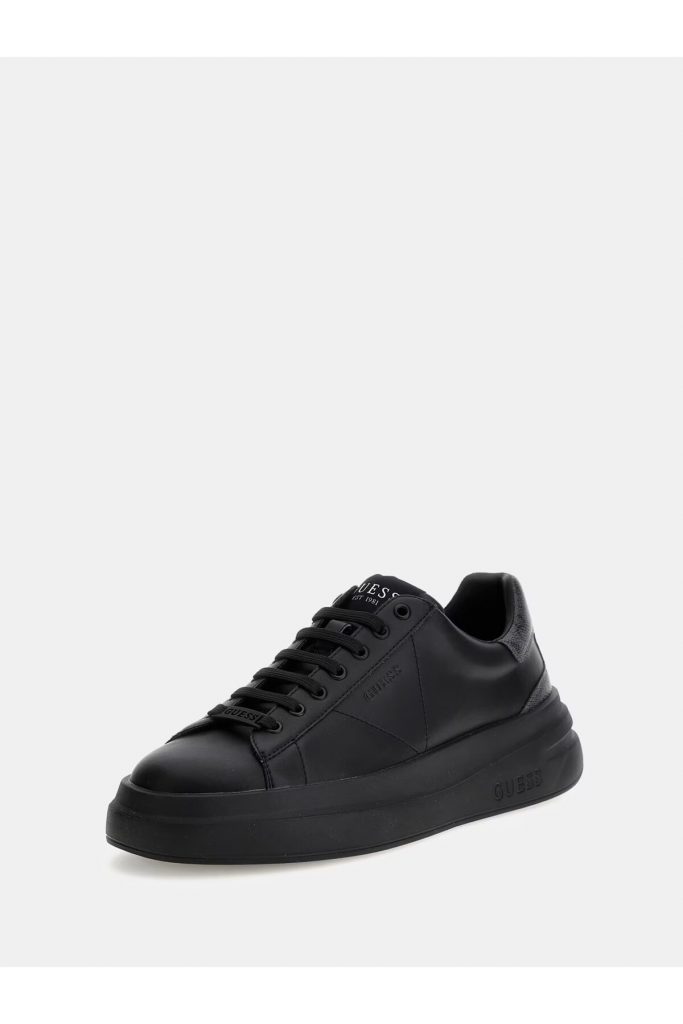 GUES Deri Sneaker Logolu Ayakkabı  FMPVIBLEA12 - Siyah