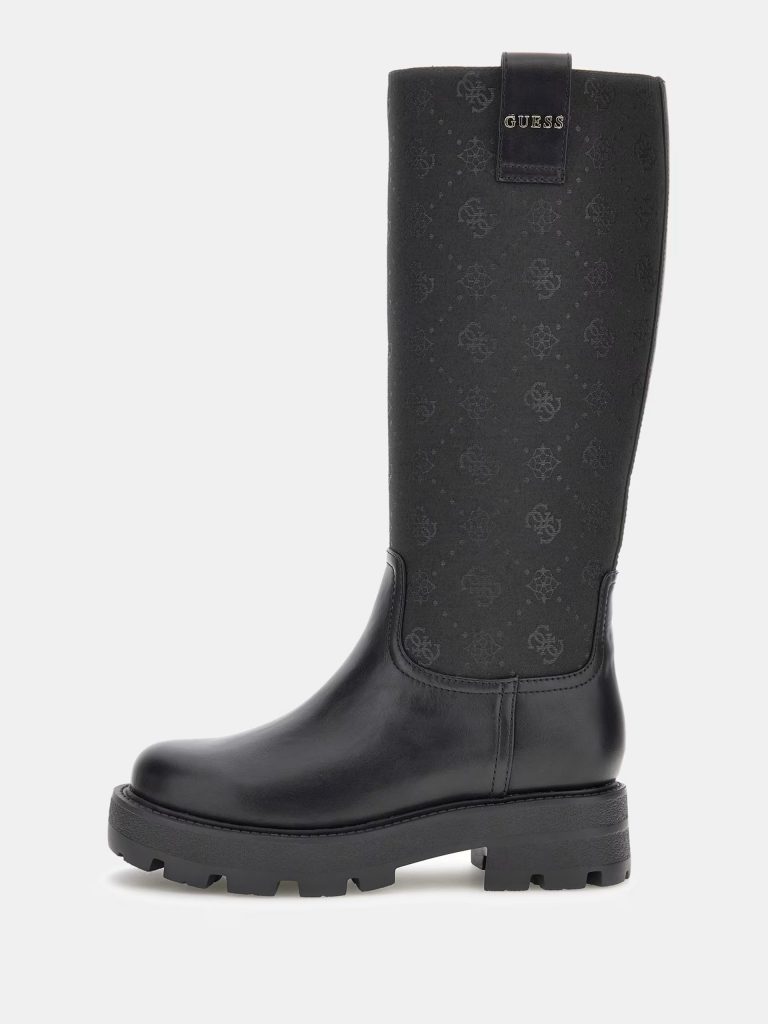 GUESS Yannis 4G Logolu Çizme FLFYNNFAL11 - Siyah
