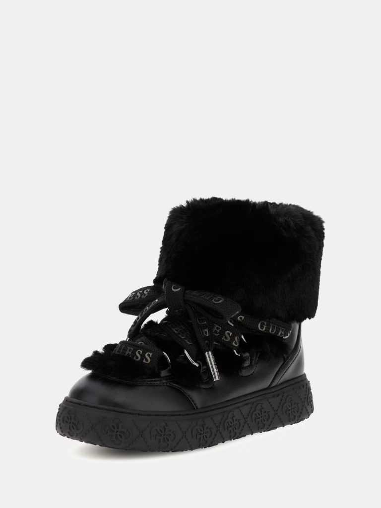 GUESS Unessa Yapay Kürk Detaylı Bot FLFUEKFUR10 - Siyah