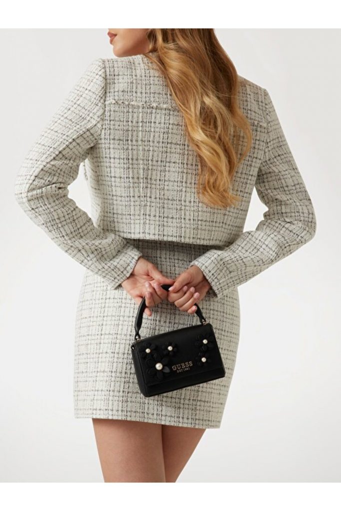 GUESS Zaria Çiçek Desenli Mini El Çantası HWBG7330780