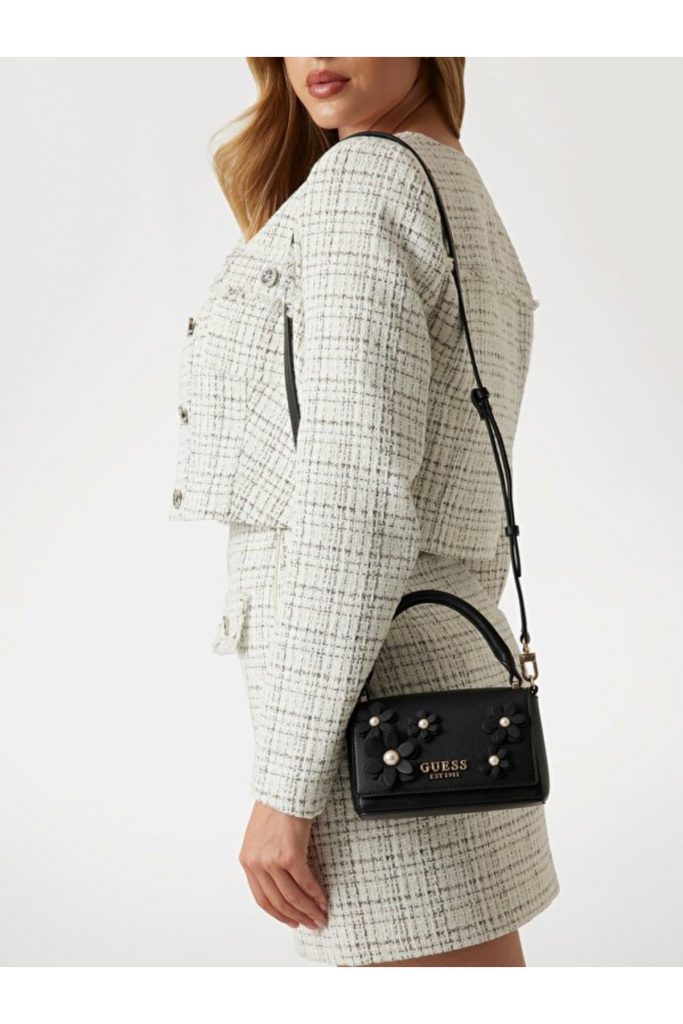 GUESS Zaria Çiçek Desenli Mini El Çantası HWBG7330780