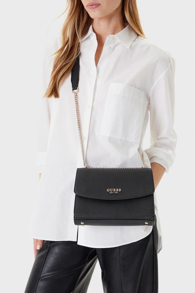 GUESS Calista Logolu Ayarlanabilir Zincir Askılı Çanta HWBG7334210