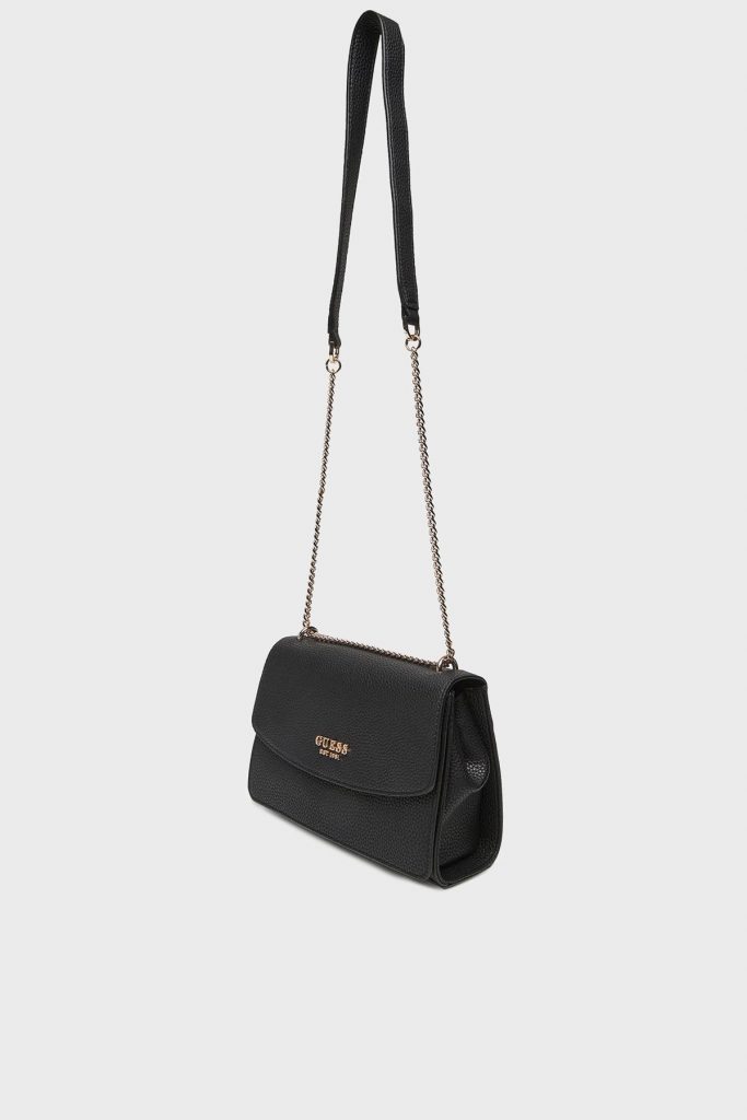 GUESS Calista Logolu Ayarlanabilir Zincir Askılı Çanta HWBG7334210 - Siyah