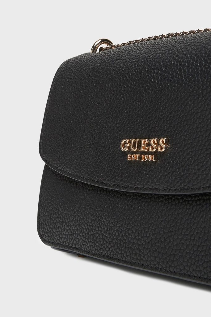 GUESS Calista Logolu Ayarlanabilir Zincir Askılı Çanta HWBG7334210 - Siyah