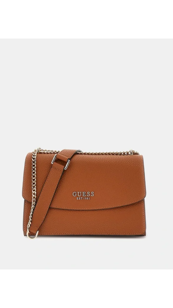 GUESS Calista Logolu Ayarlanabilir Zincir Askılı Çanta HWBG7334210 - karamel