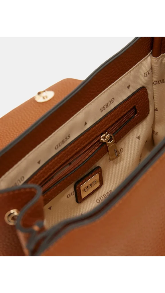 GUESS Calista Logolu Ayarlanabilir Zincir Askılı Çanta HWBG7334210 - karamel